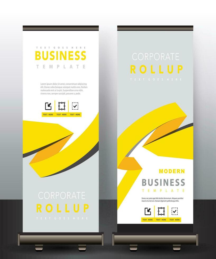 Corporate Roll-up Banners vector