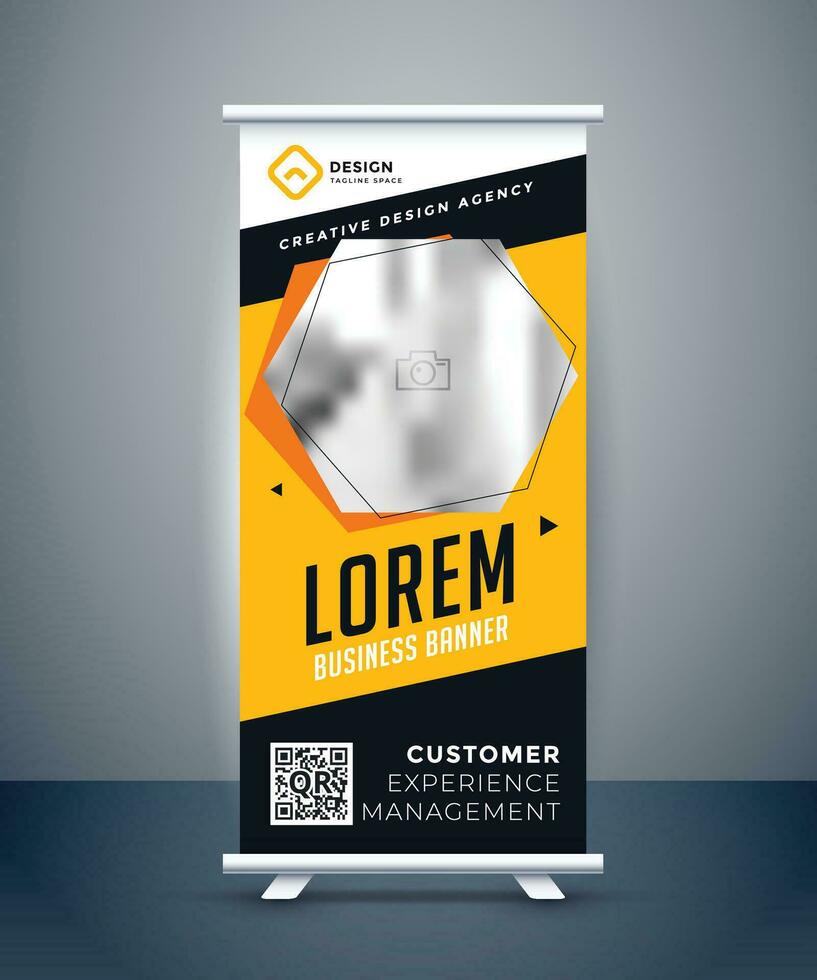 Corporate Roll up Banner vector