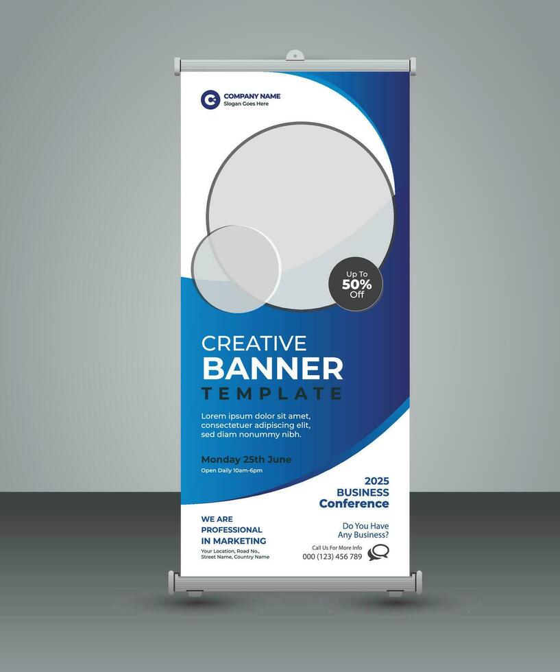 Corporate Roll-up Banners vector