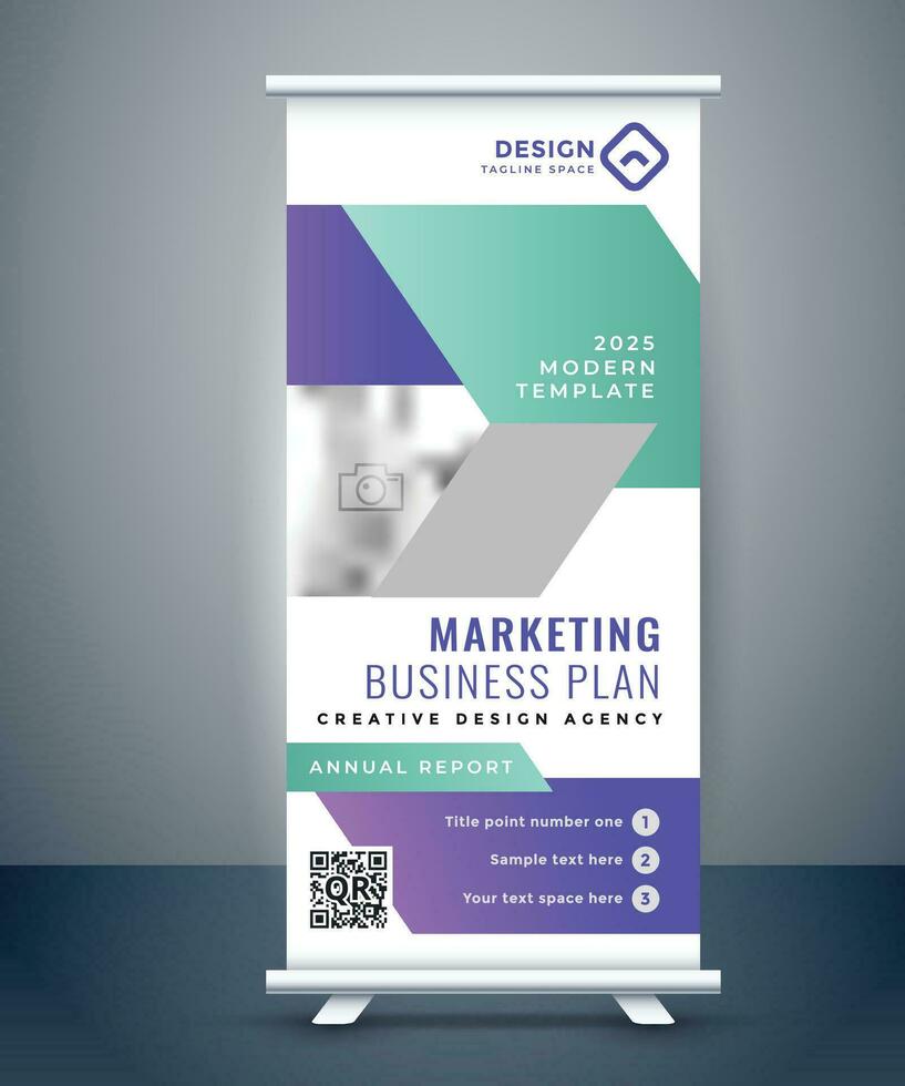 Corporate Roll up Banner vector