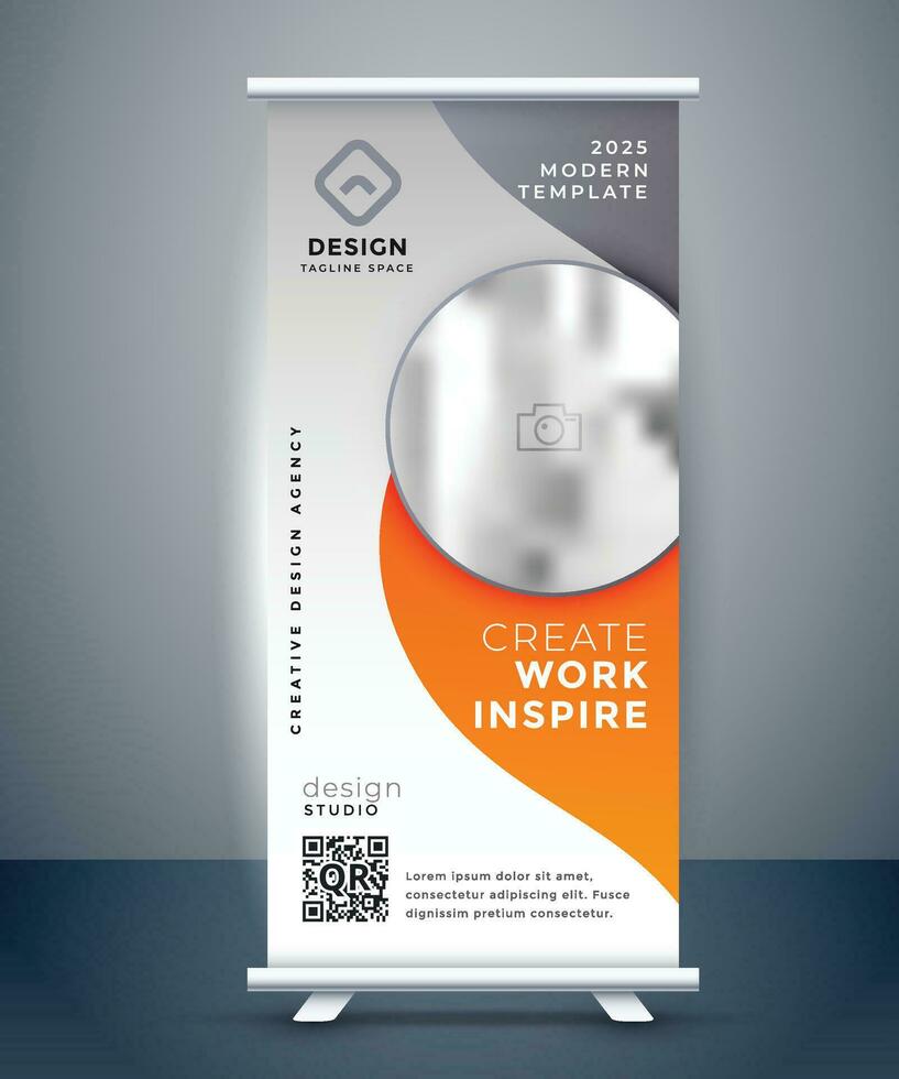 Corporate Roll up Banner vector