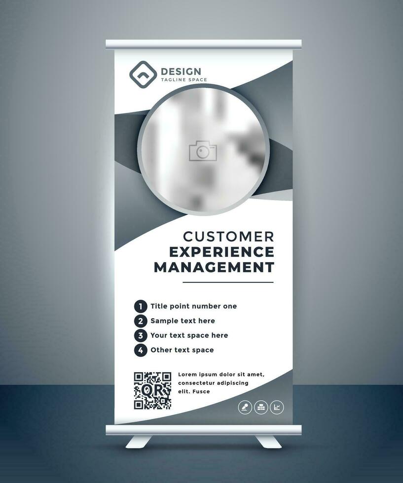 Corporate Roll up Banner vector