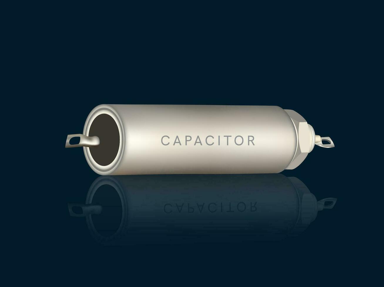 Chip capacitor icon. Isometric of chip capacitor vector icon for web design isolated on blue background.