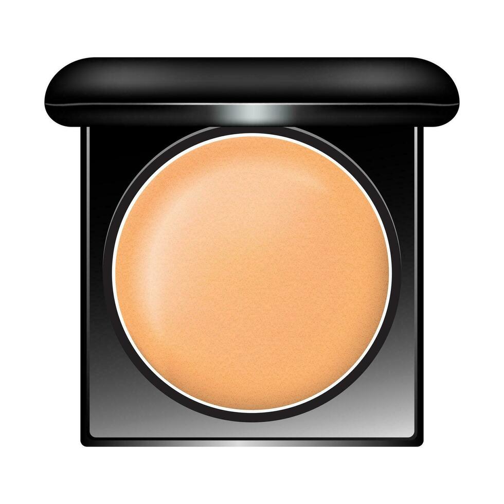 realistic cushion compact foundation packaging template. Vector Illustration EPS 10.