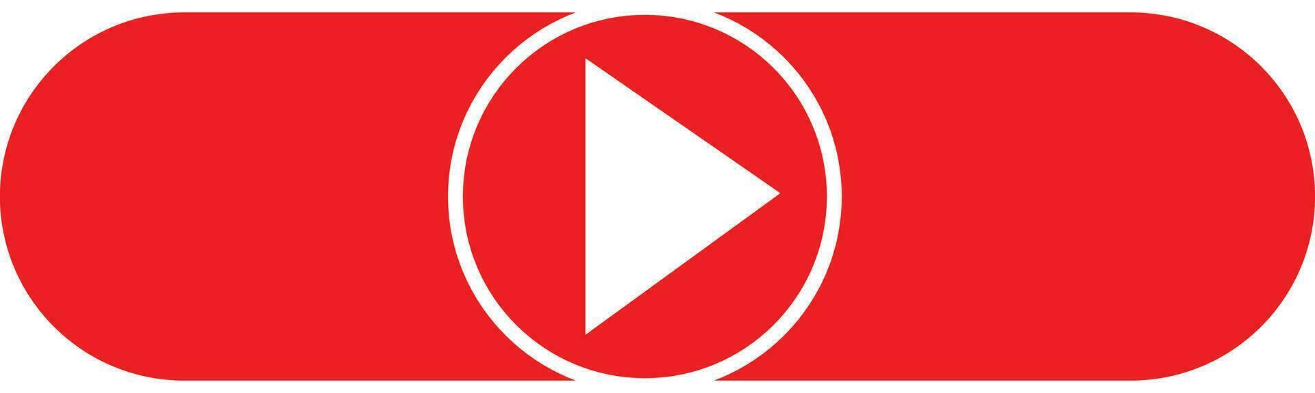 Live video streaming template, play button shape vector