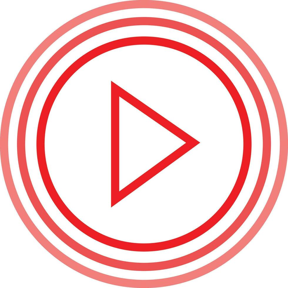 Live video streaming, play button shape vector