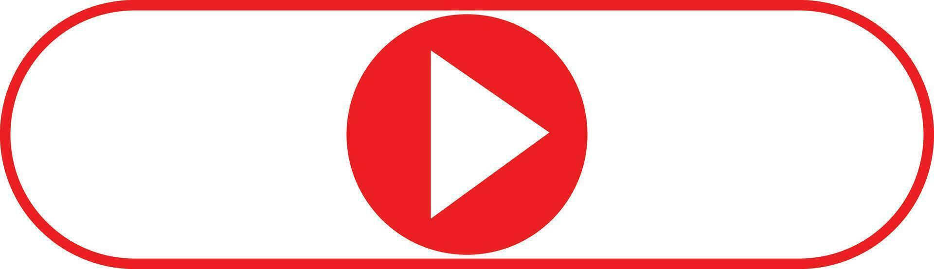 Live video streaming template, play button shape vector