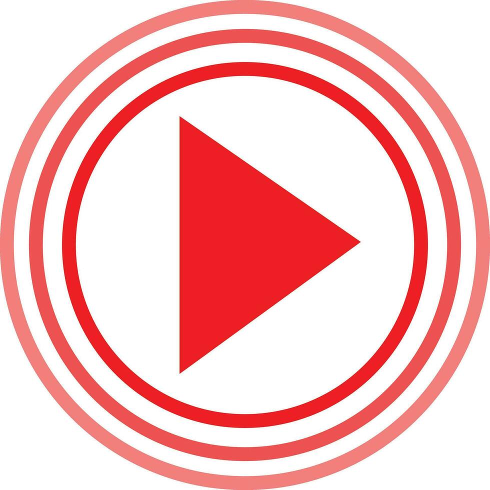 Live video streaming, play button shape vector
