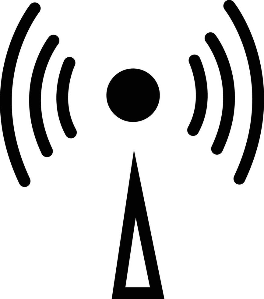 Broadcasting icon, live streaming pictogram, vector illustration