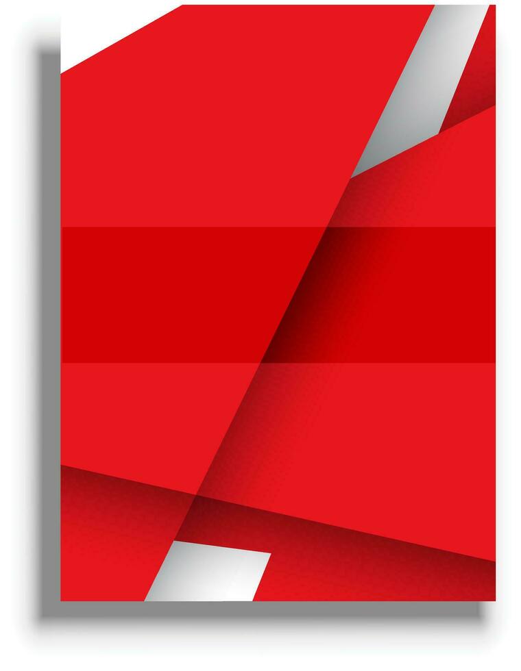 Presentation cover template, red vector background