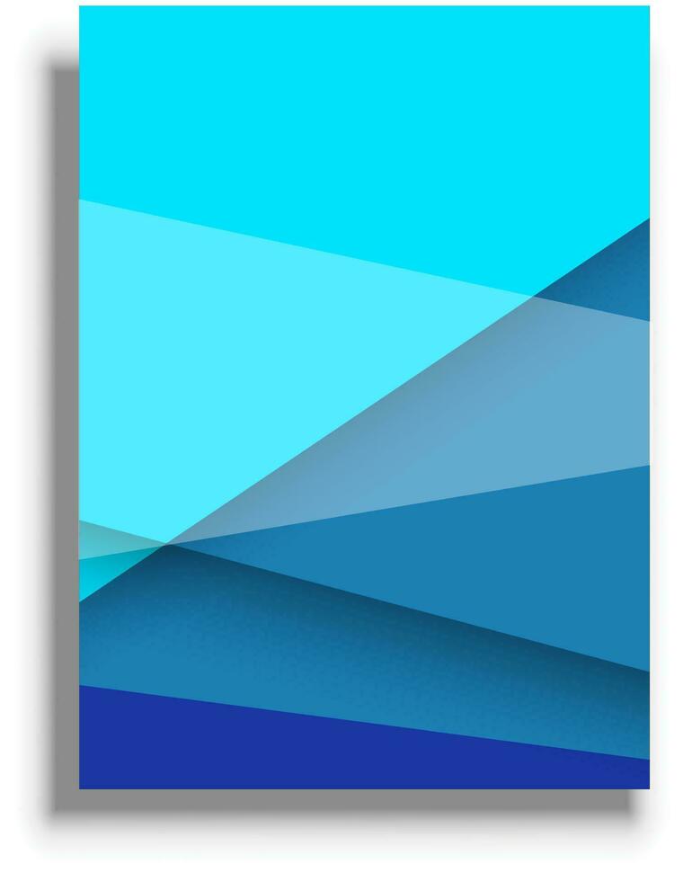 Presentation cover template, blue vector background