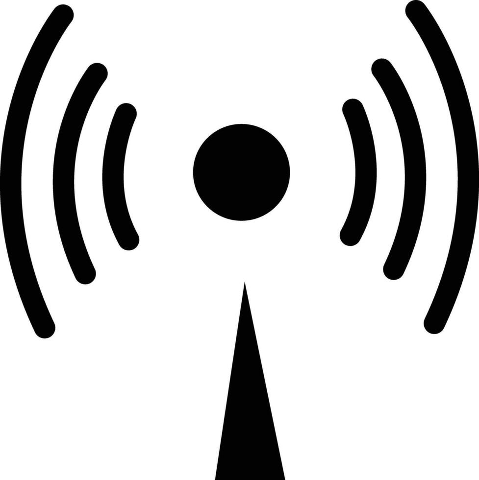 Broadcasting icon, live streaming pictogram, vector illustration
