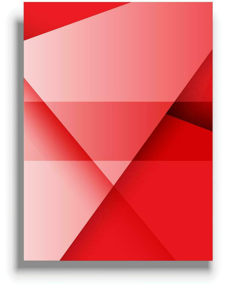 Presentation cover template, red vector background