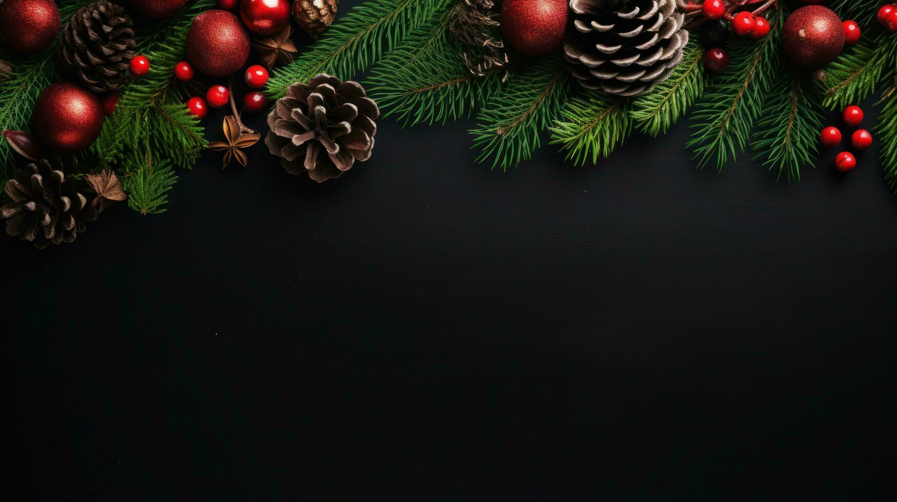 Christmas fir branch background photo