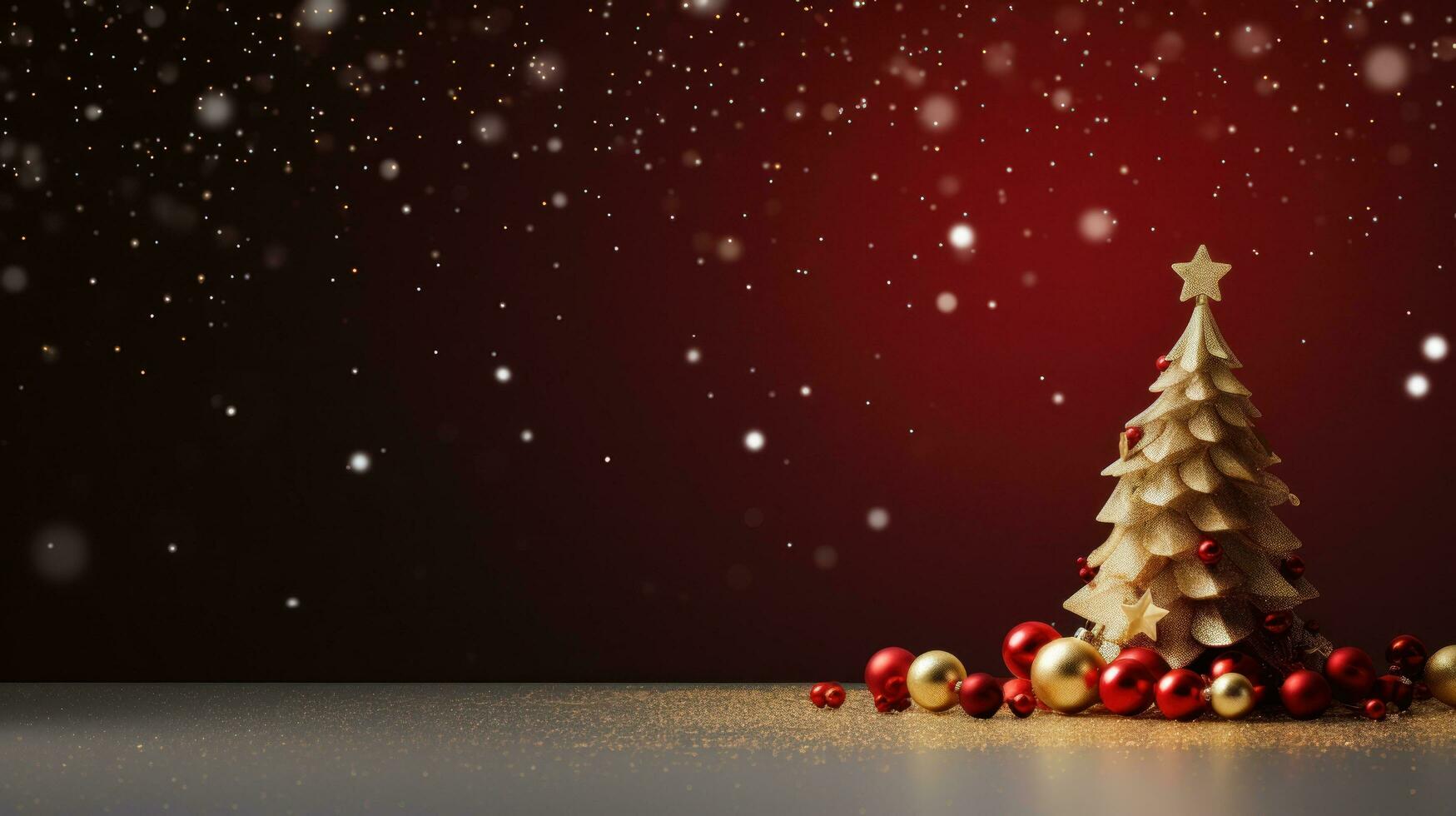 Merry Christmas background with copy space photo