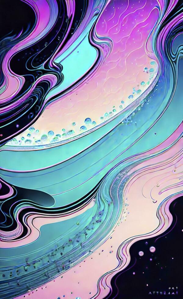Abstract background, wallpaper with a fluid, water-like texture. AI Generated photo
