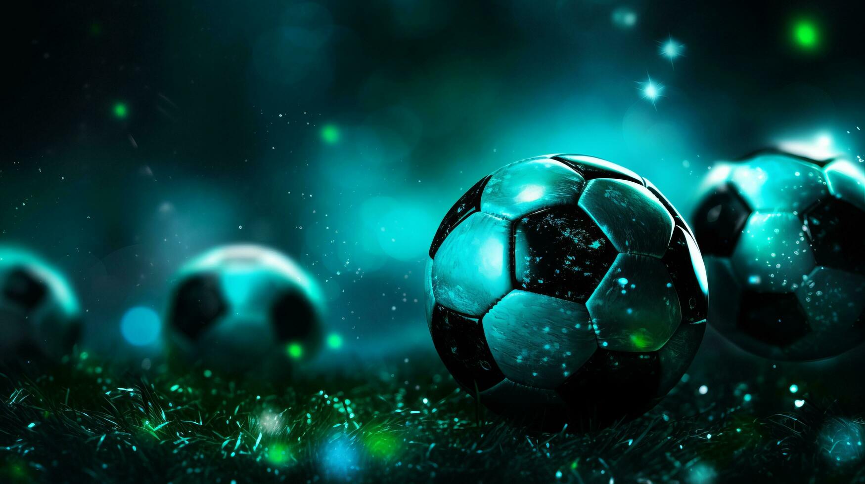 Green soccer sport background photo