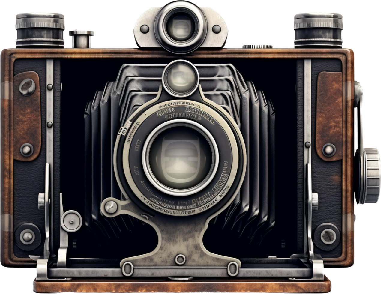 Vintage camera png with AI generated.