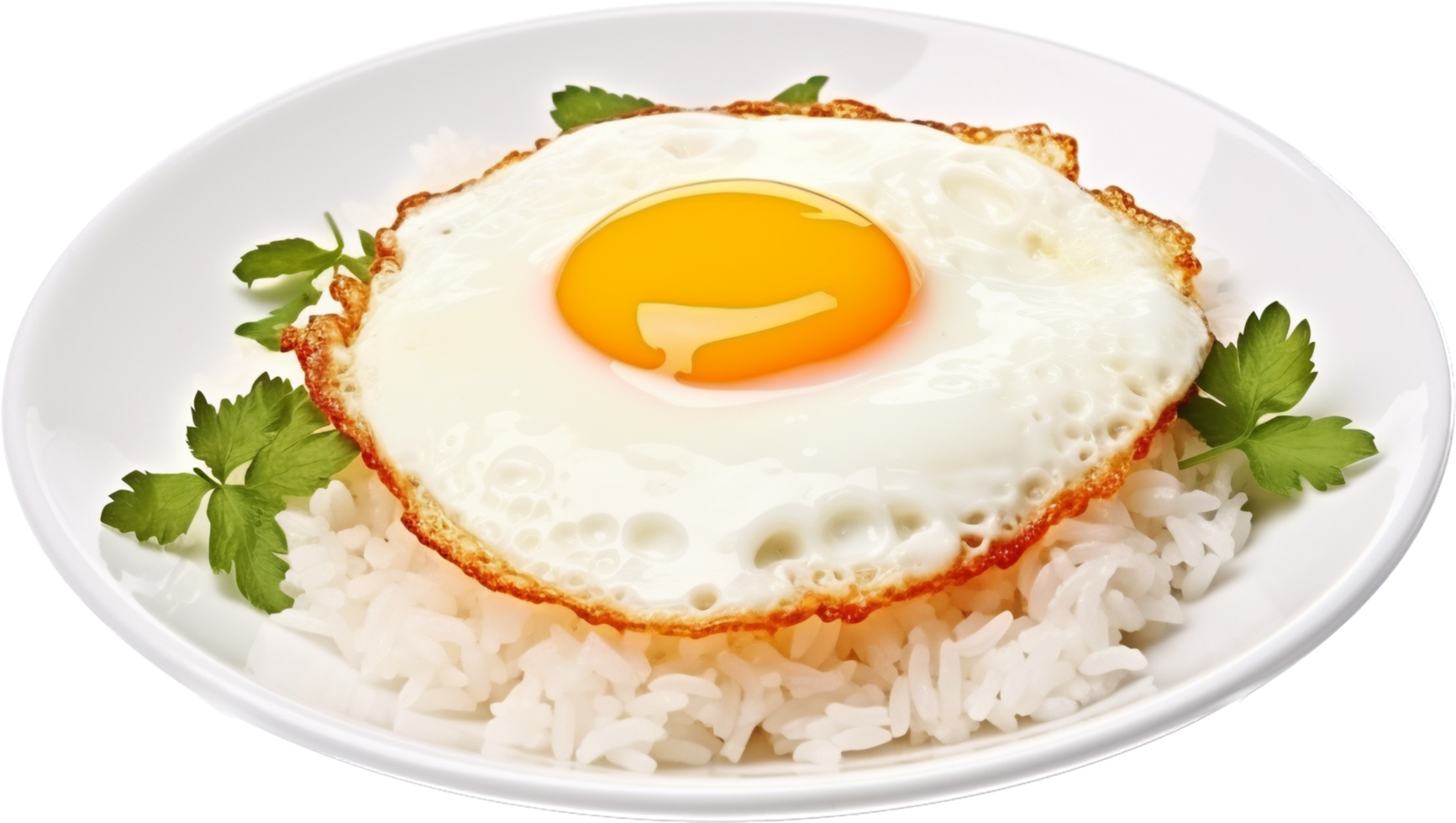 Fried egg with rice with . png