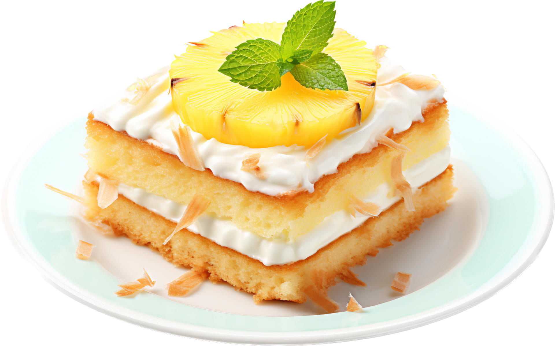 Pineapple cake with . 26771812 PNG