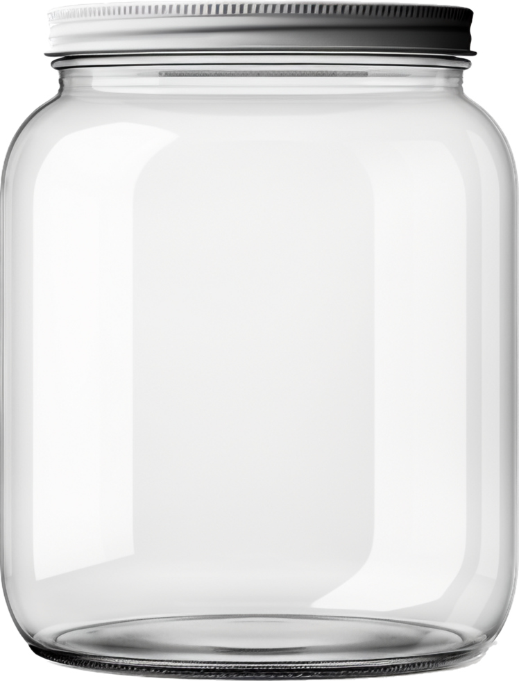 Glass jar with . png