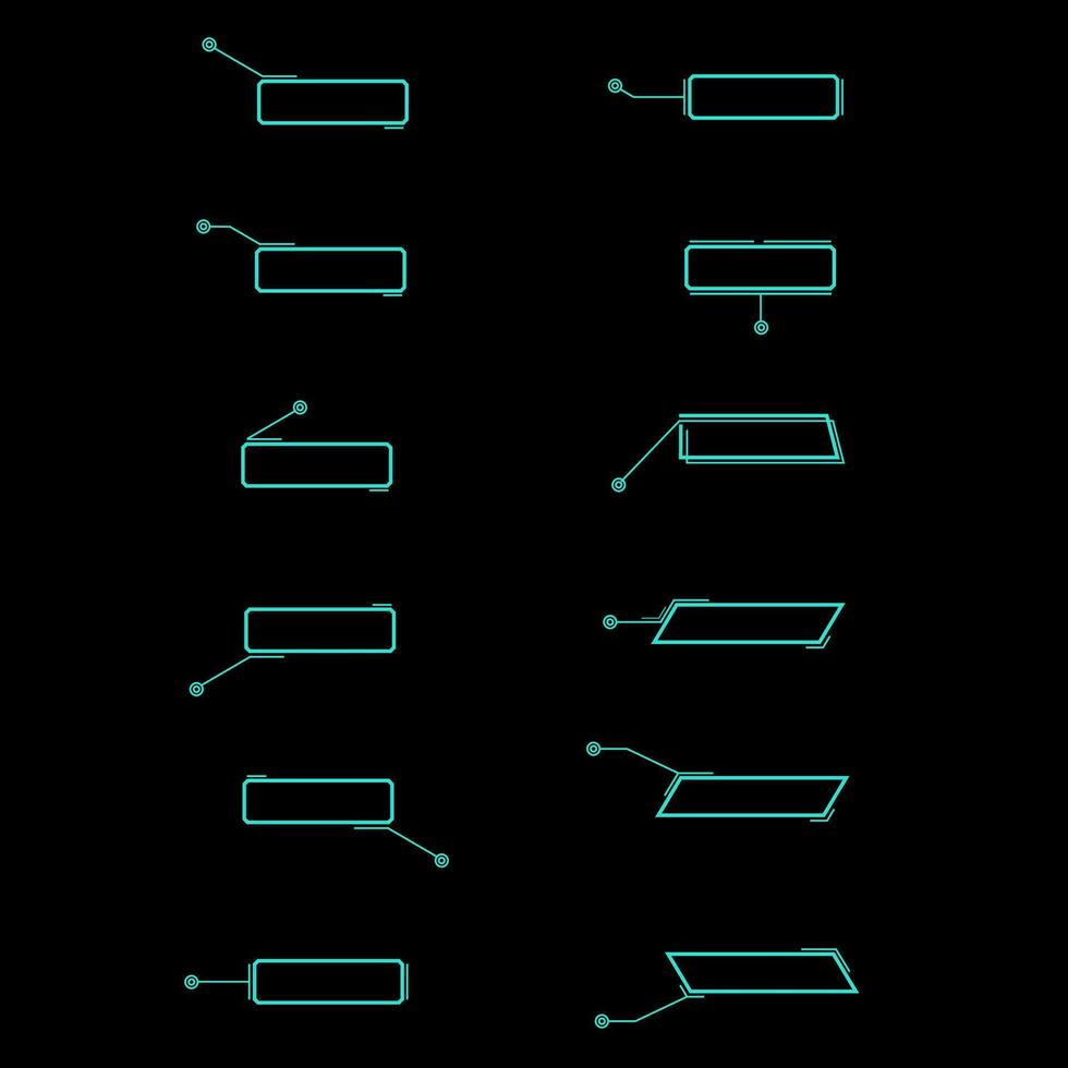 Set of call-out text box vector