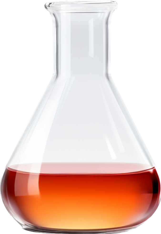 Laboratory flask with . png