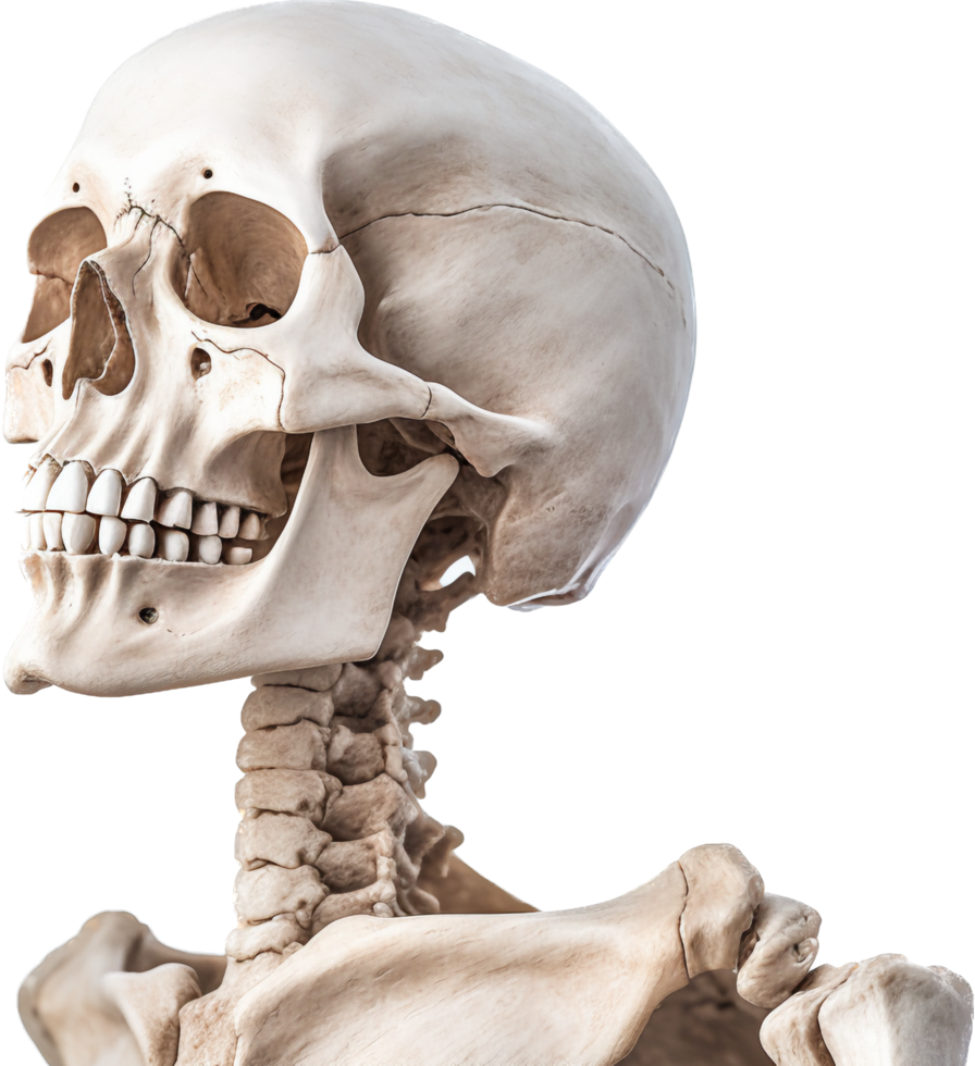 Skeleton png with AI generated.