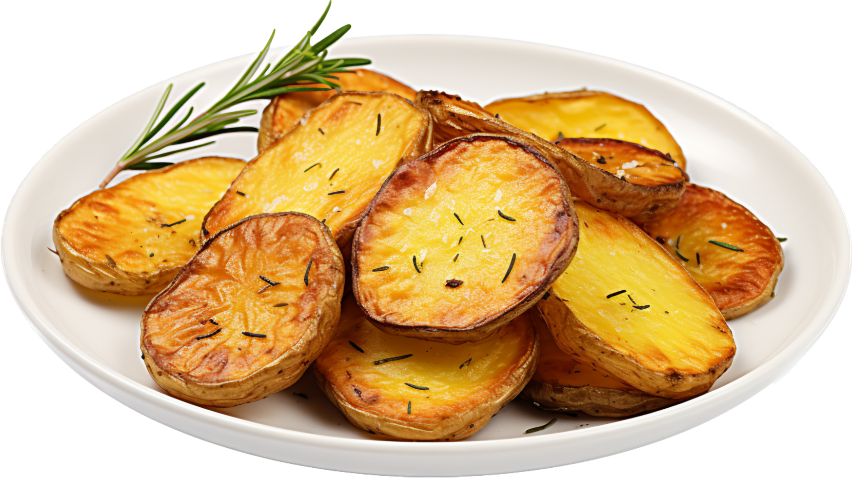 Roasted potato png with AI generated.