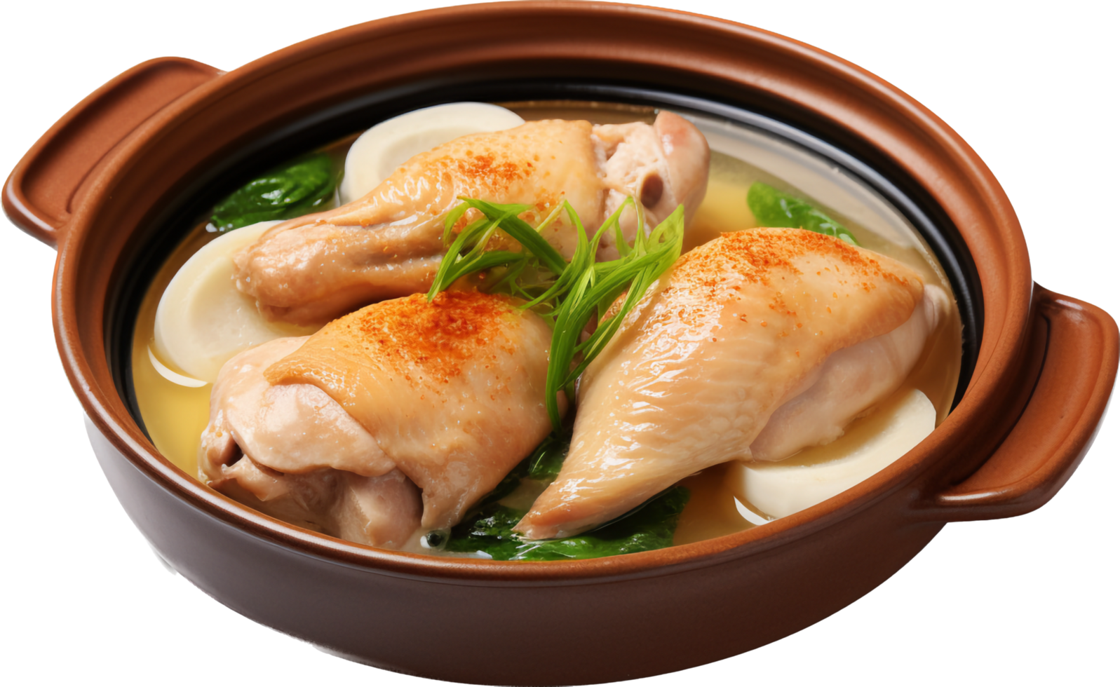 ginseng poulet soupe png avec ai généré.