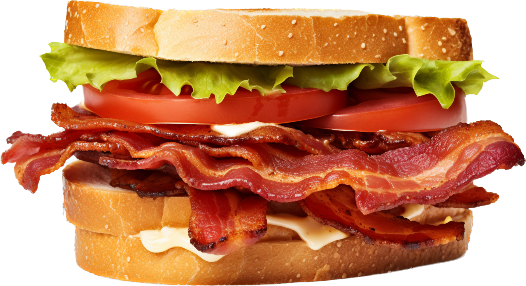 bacon sanduíche png com ai gerado.