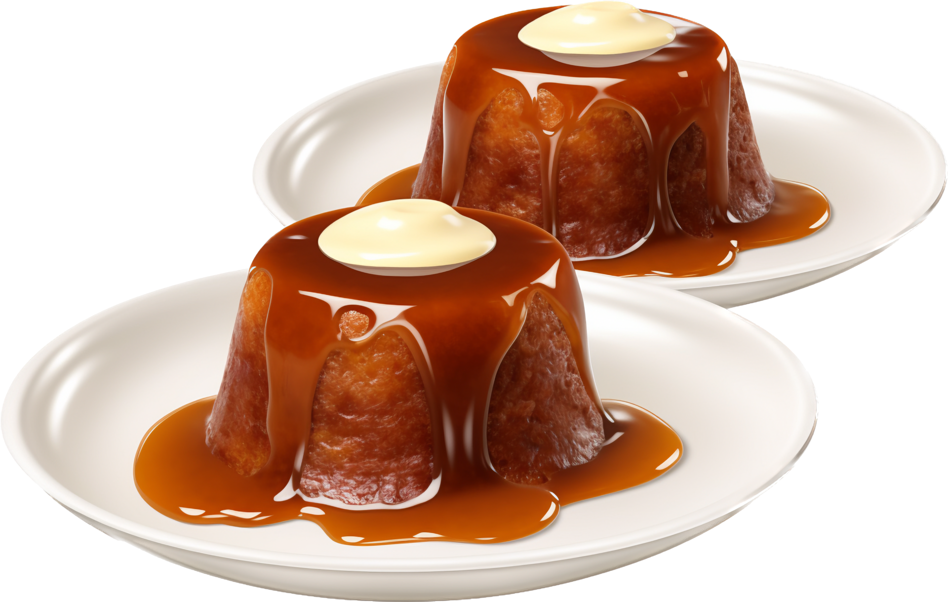 Sticky toffee pudding png with AI generated. 26772136 PNG
