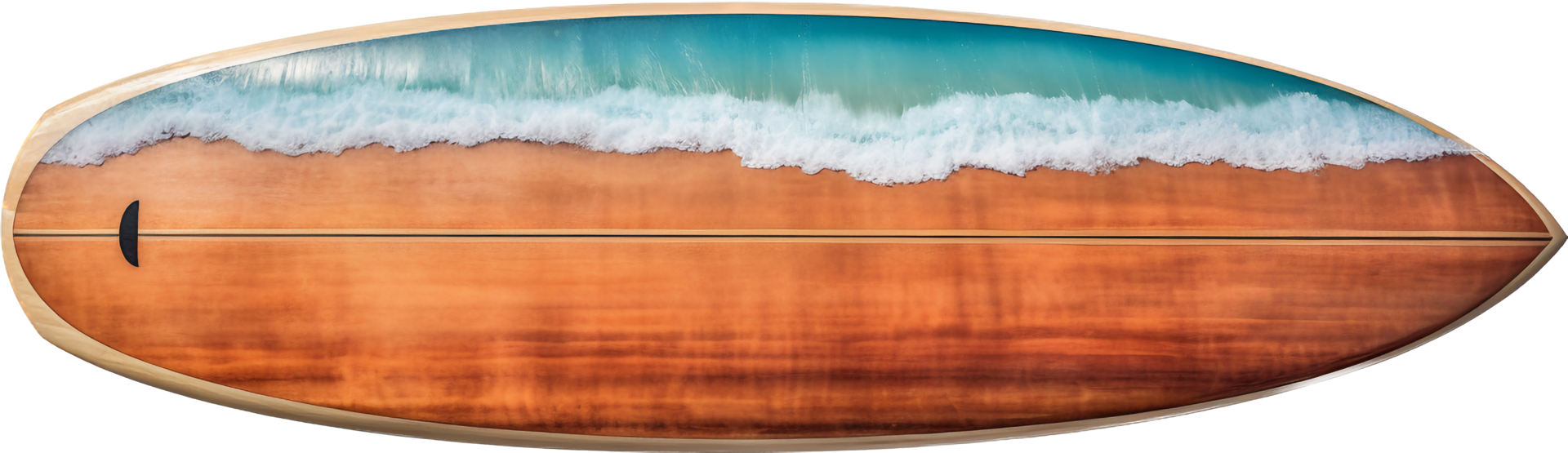 Surfboard png with AI generated.