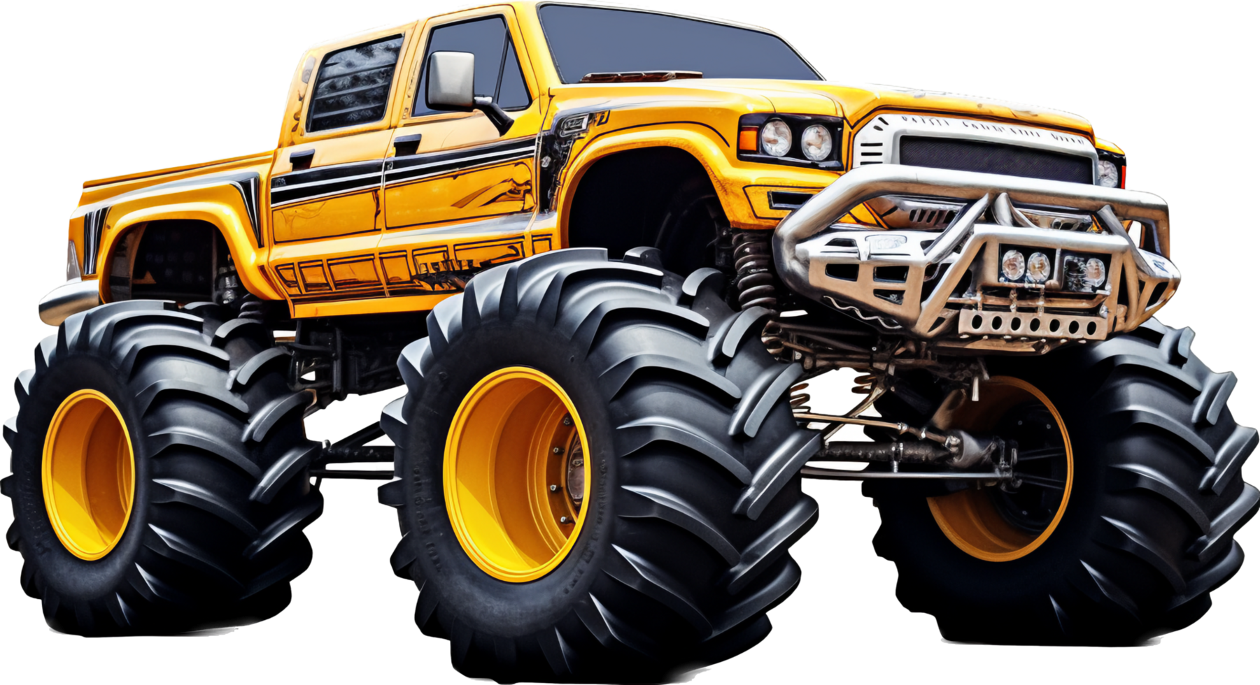 Monster truck png with AI generated.