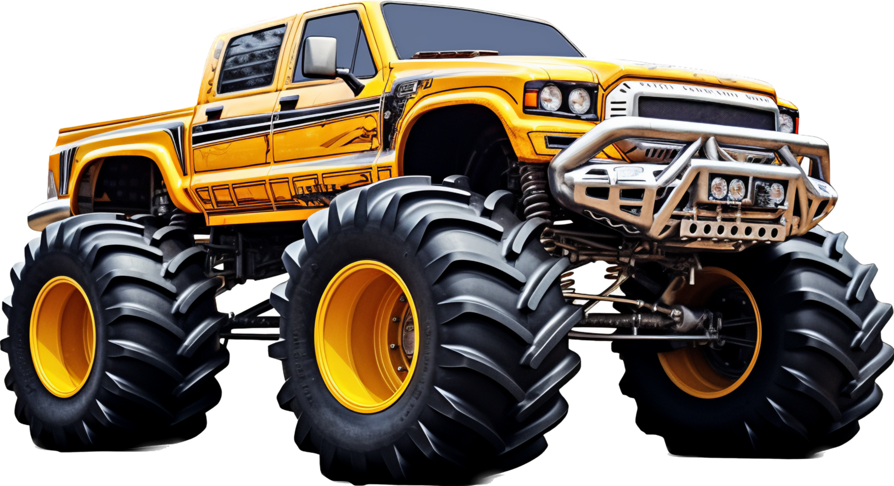 Monster truck png with AI generated.