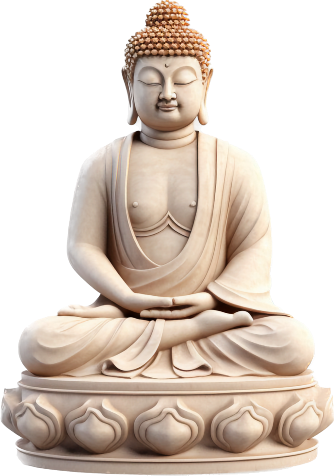 buddha staty png med ai genererad.