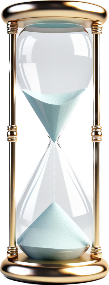 Hourglass png with AI generated.