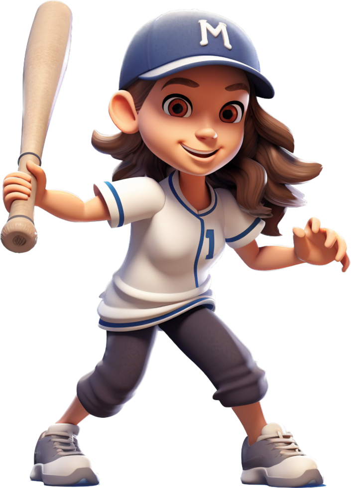Baseball player with . png