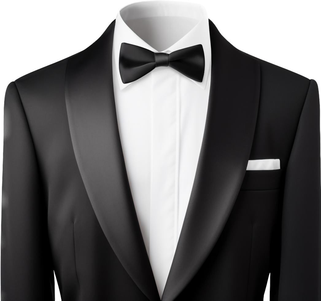 Tuxedo png with AI generated.