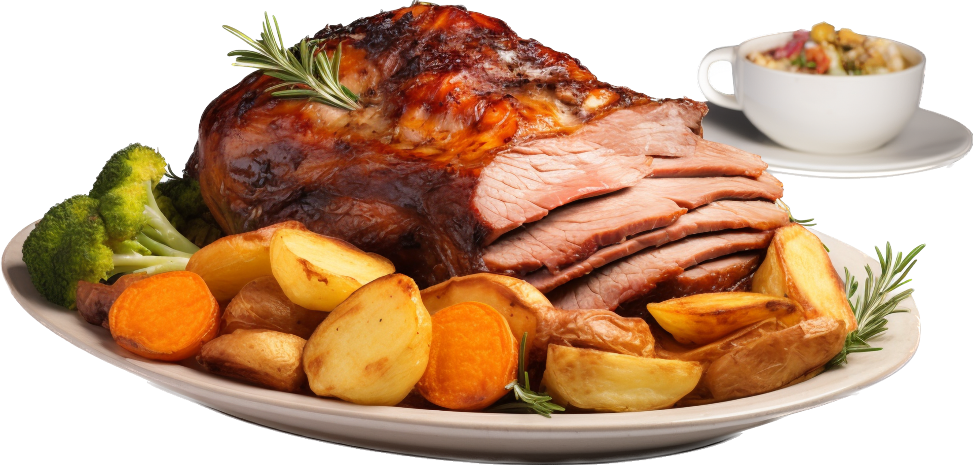 Sunday roast png with AI generated.