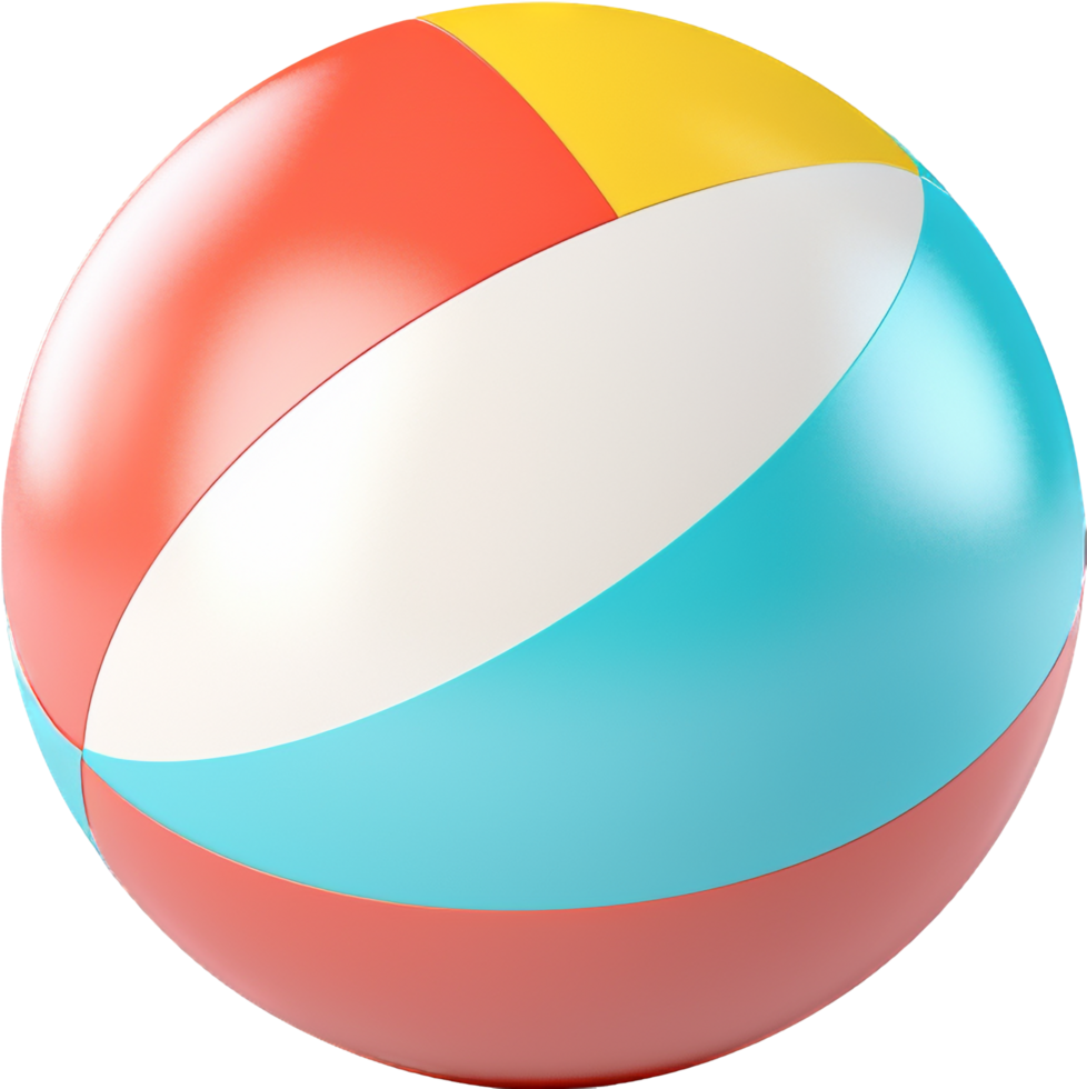 Beach ball png with AI generated.
