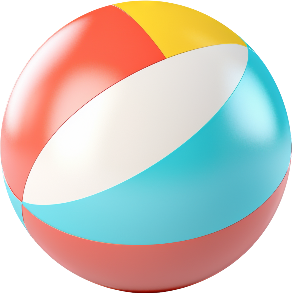 Beach ball with . png
