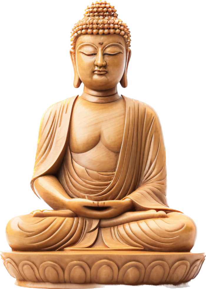 Budda statua png con ai generato.
