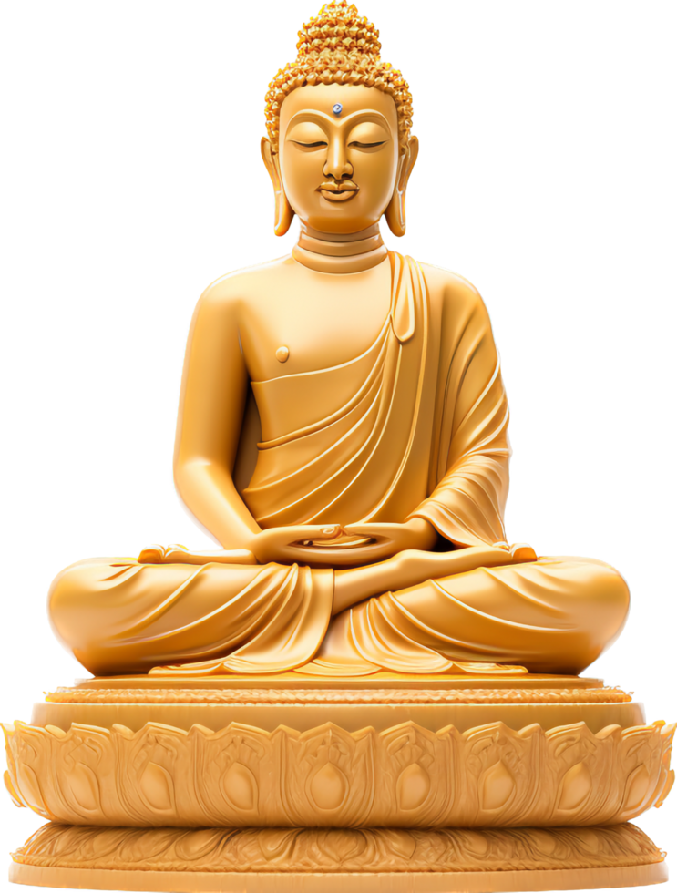 Buddha Statue png mit ai generiert.