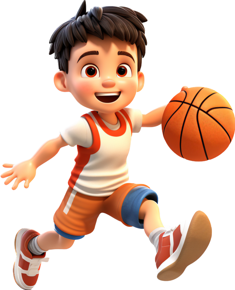 basquetebol jogador png com ai gerado.