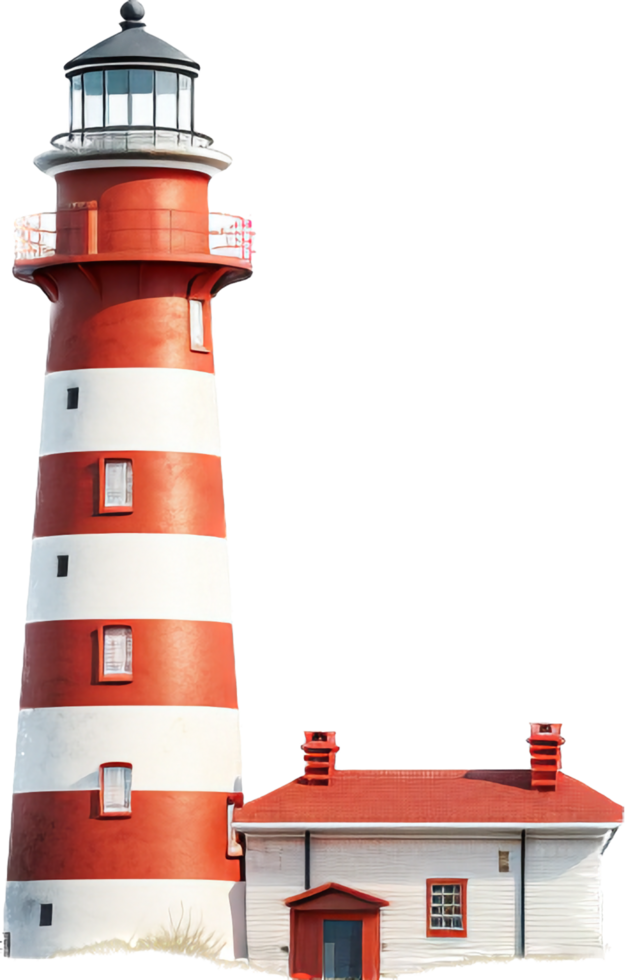 lighthouse png with AI generated.