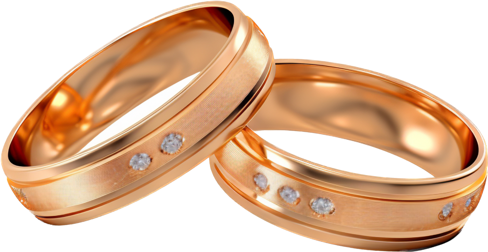 Wedding ring png with AI generated.