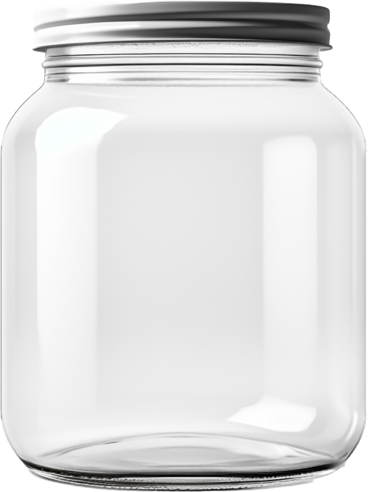 Glass jar with . png