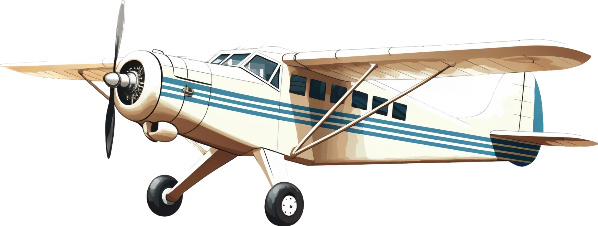 Plane png with AI generated.