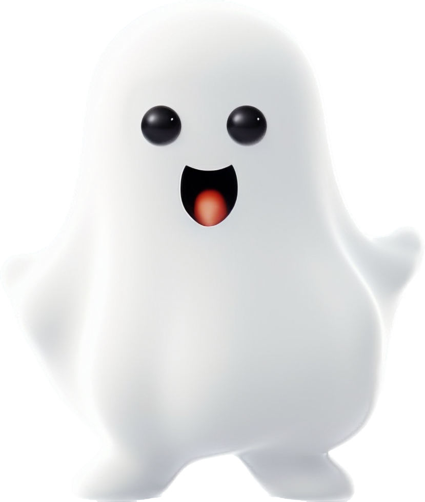 Ghost png with AI generated.